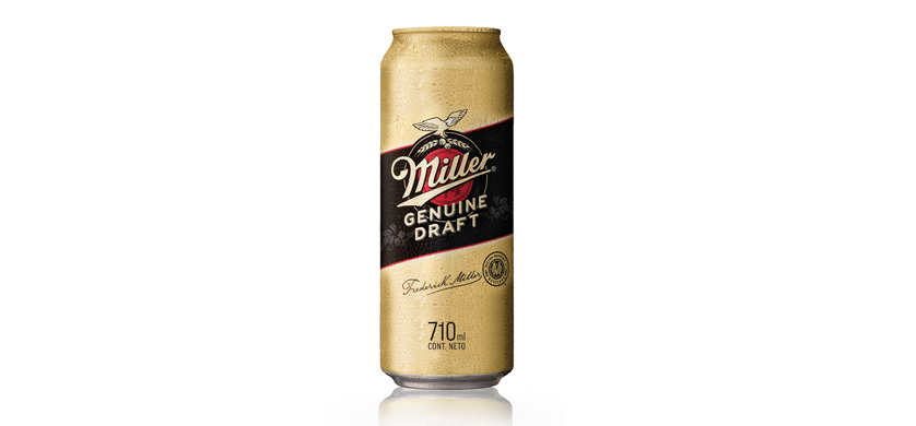 Cerveza Miller estrena nueva lata de 710 cc