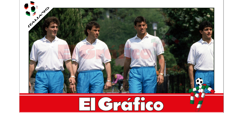 Acción de El Gráfico por el 30 aniversario del Mundial Italia 90