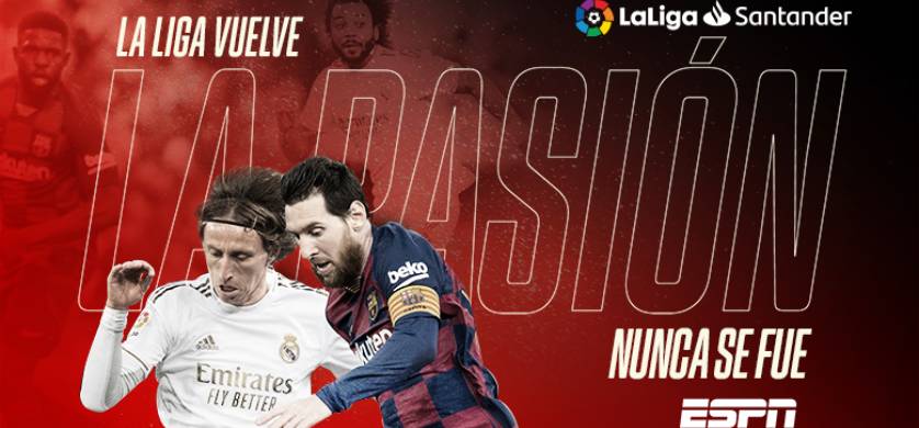 Fútbol: Vuelve LaLiga de España por ESPN