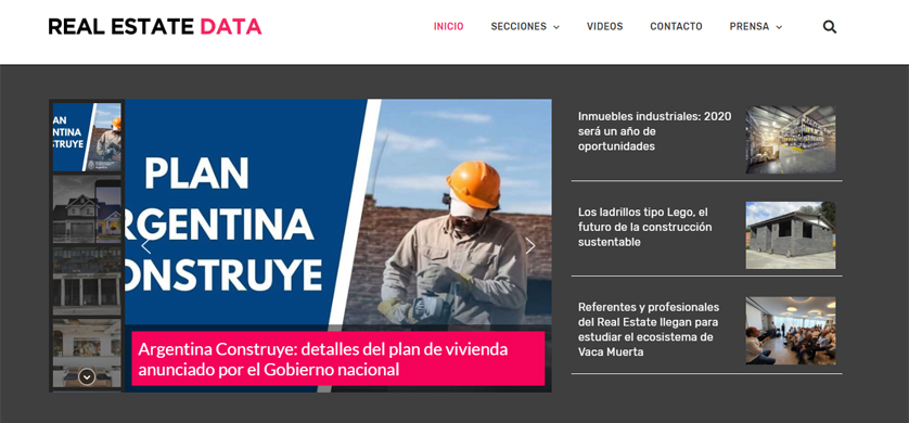 Nace el sitio especializado Real Estate Data