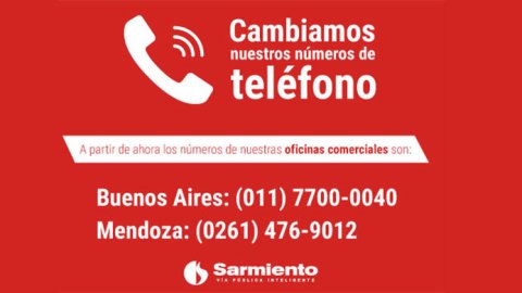 Publicidad Sarmiento tiene nuevos teléfonos