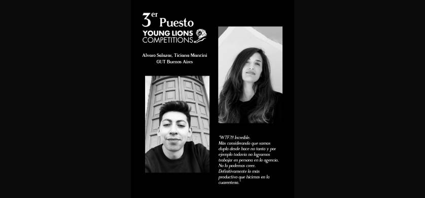 Una dupla argentina ganó el bronce en Cannes Young Lions 2020