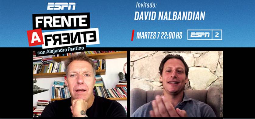 Fantino entrevista en ESPN a Nalbandian y Retegui