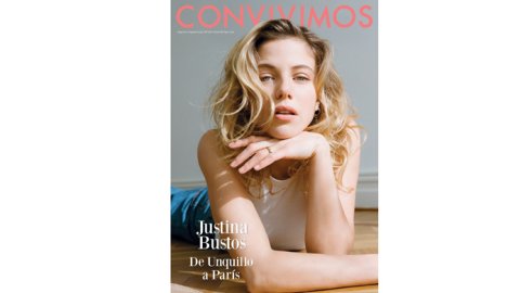 Justina Bustos es la tapa de agosto de la revista Convivimos