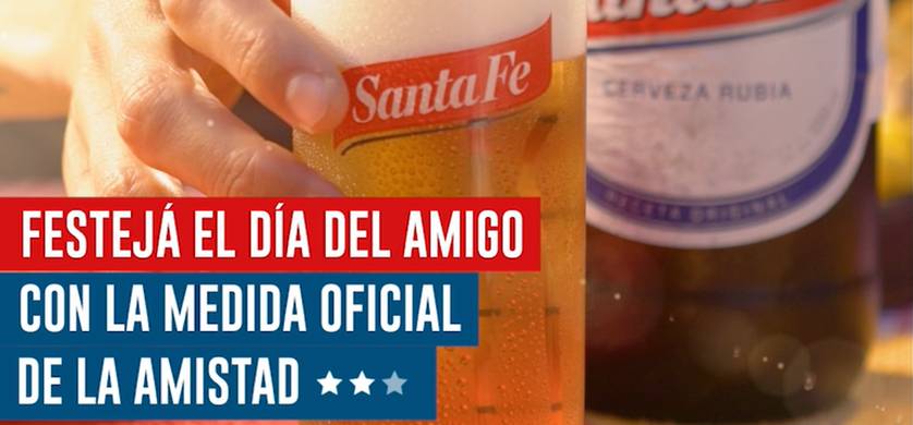"Medida Oficial de la Amistad", de Lado C para Cerveza Santa Fe