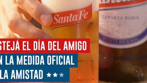 "Medida Oficial de la Amistad", de Lado C para Cerveza Santa Fe