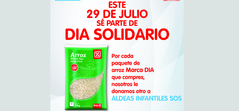 DIA Argentina dona alimentos hacia Aldeas Infantiles SOS Argentina