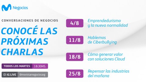 La agenda completa de charlas y webinars de Movistar