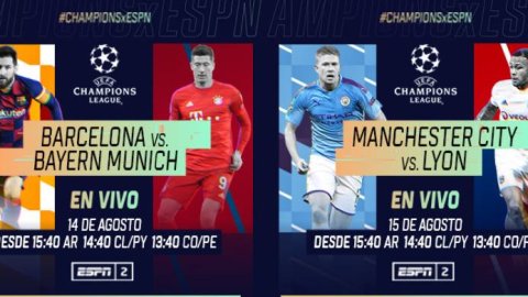 ESPN transmite la definición de la Champions y la Europa League