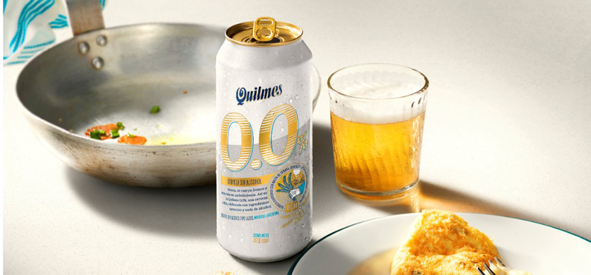 Llega Quilmes 0,0%, una nueva cerveza cero alcohol