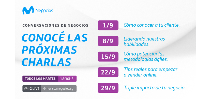 Siguen las charlas de Movistar Negocios para emprendedores