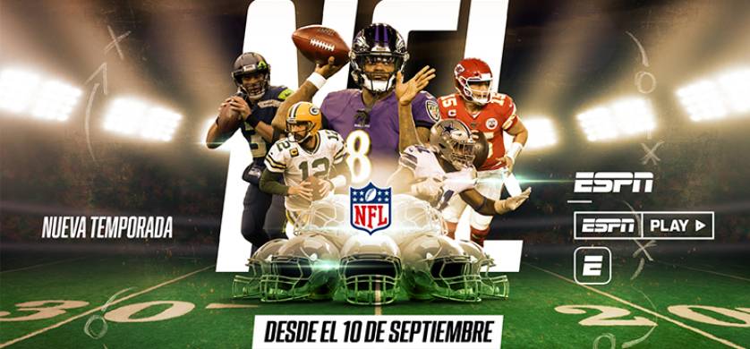Volvió la NFL a la pantalla de ESPN