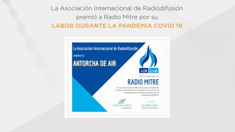 Radio Mitre reconocida por su labor durante la pandemia