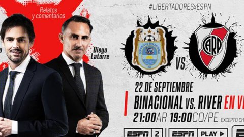 River, Racing y Boca jugarán por la pantalla de ESPN con Closs y Latorre