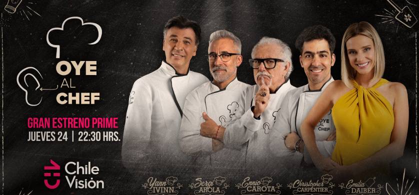 Warner estrenará en Chilevisión su show culinario "Oye al Chef"