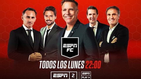 El seleccionado de ESPN FC: Fantino, Closs, Latorre, Ruggeri y Simón