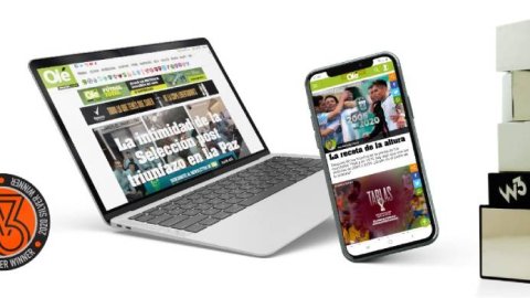 El sitio de Olé fue premiado en los W3 Awards 2020