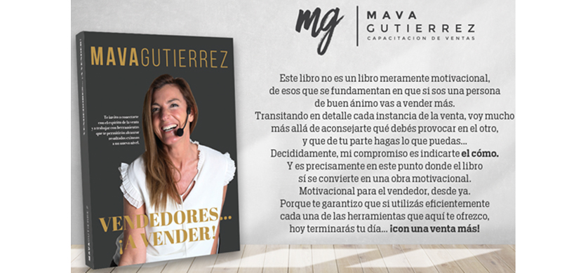 Salió “Vendedores, a vender!”, el nuevo libro de Mava Gutierrez
