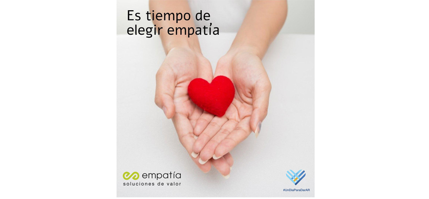 Empatía Comunidad se sumó a un #UnDíaParaDar