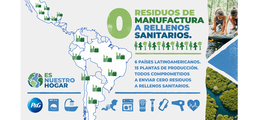 P&G certifica el 100% de sus plantas como sitios que envían cero residuos