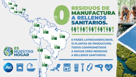 P&G certifica el 100% de sus plantas como sitios que envían cero residuos