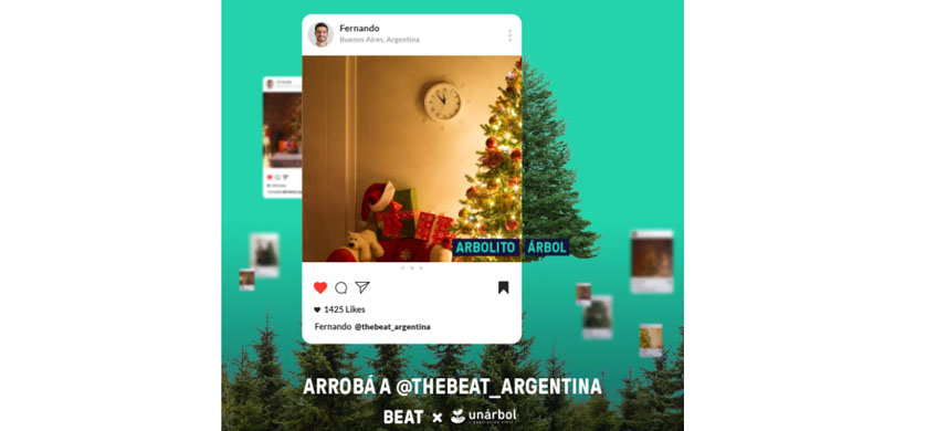 Beat invita a plantar un árbol para festejar esta Navidad