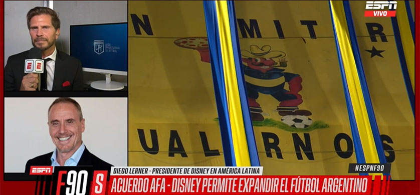 Disney y la AFA cerraron un acuerdo por los derechos de transmisión del fútbol argentino