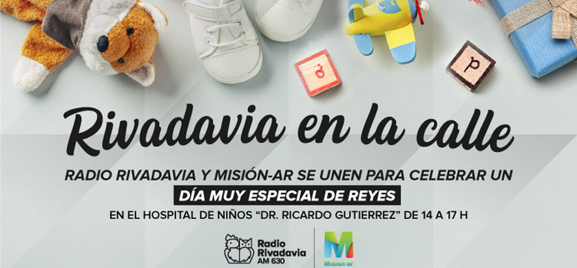 Acción de Radio Rivadavia y Misión-ar por el Día de Reyes