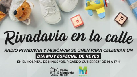 Acción de Radio Rivadavia y Misión-ar por el Día de Reyes