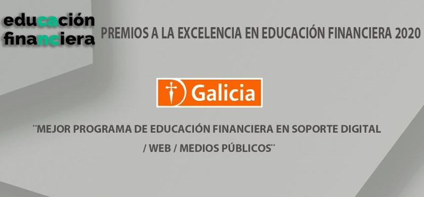 Banco Galicia ganador en los Premios a la Excelencia en Educación Financiera 2020