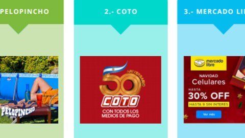 Pelopincho, Coto y Mercado Libre, las campañas con mayor inversión digital