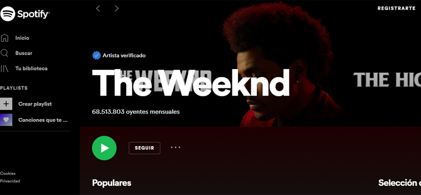 The Weeknd aumentó sus streams tras su show en el Super Bowl