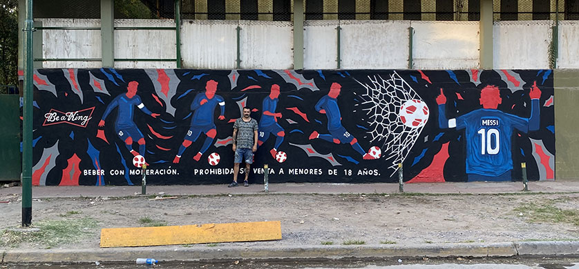 Acción de Budweiser para rendirle homenaje a Lionel Messi en Perú Beach
