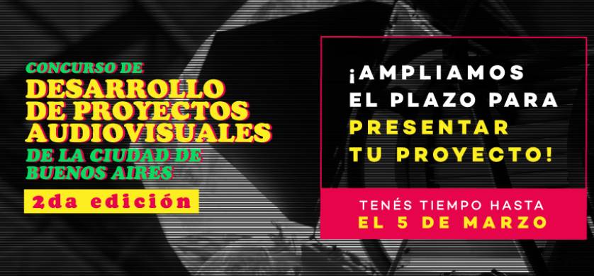 Extienden la convocatoria al Concurso de Desarrollo de Proyectos Audiovisuales de la Ciudad de Buenos Aires