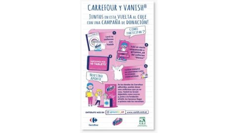 Acción de Carrefour y Vanish para la vuelta al cole