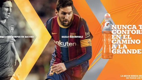 "No te detengas en tu camino a la grandeza", la nueva campaña de Gatorade con Messi
