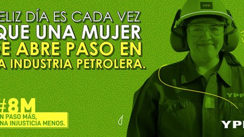 Liebre Amotinada realizó una campaña por el 8M para YPF