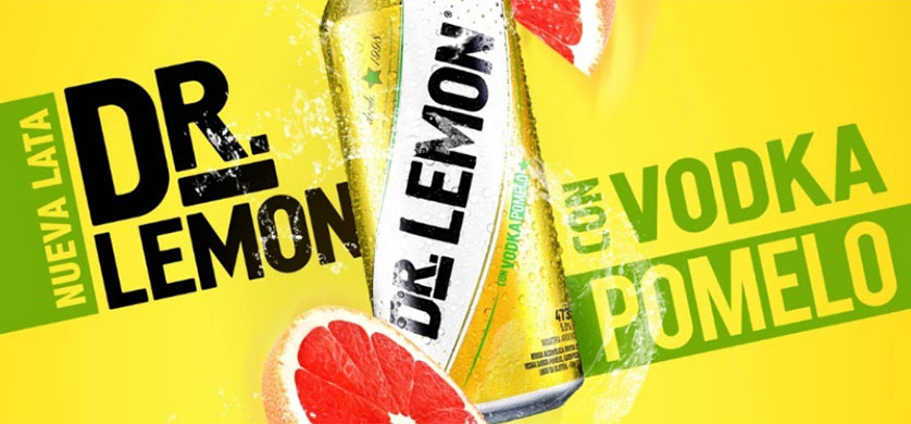 Campaña por el lanzamiento de la lata de Dr. Lemon Pomelo 