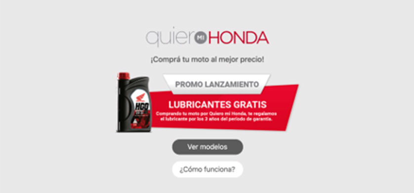 Honda lanza "Quiero mi Honda"