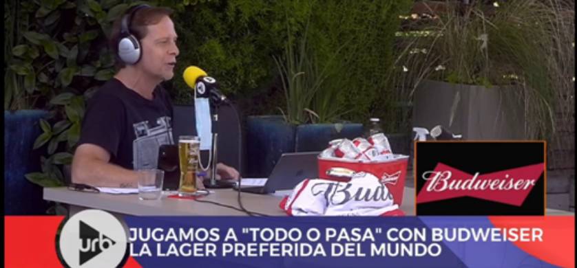 Acción de Budweiser en Todo Pasa por Urbana Play