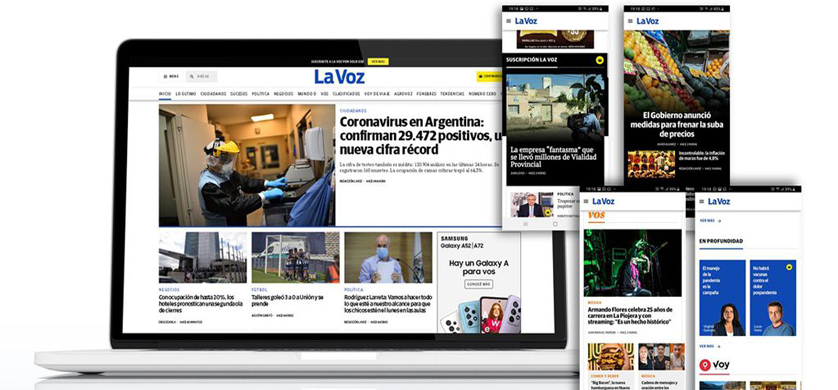 La Voz presenta un sitio renovado y más ágil