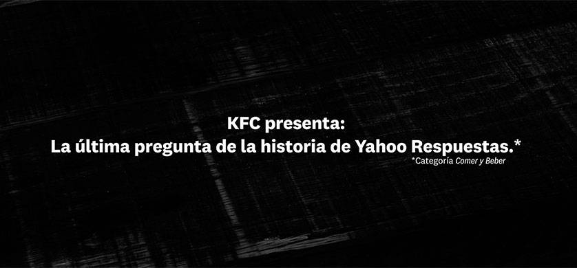La receta secreta de KFC, la última pregunta de la historia de Yahoo! Answers