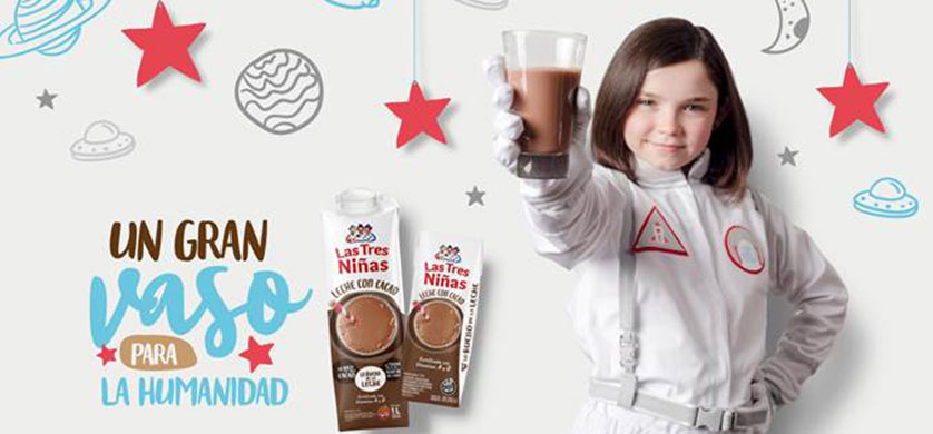 "Un gran vaso para la humanidad", la nueva campaña de Las Tres Niñas