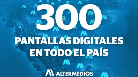 Altermedios amplía su red nacional de pantallas digitales a más de 300 dispositivos