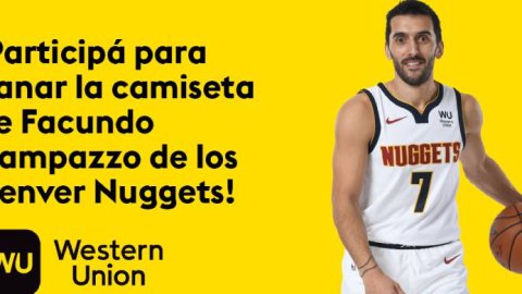 Western Union premia a sus clientes con la camiseta de Campazzo