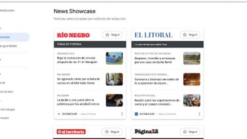 Google News Showcase ahora también se podrá ver en el escritorio
