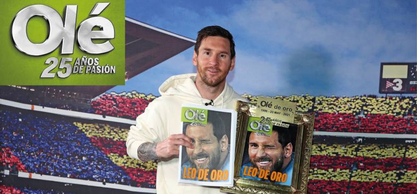 Con una entrevista exclusiva a Lionel Messi, Olé festeja su 25 Aniversario