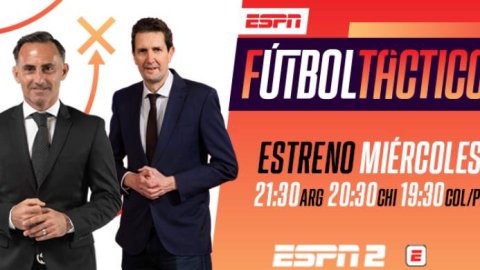 ESPN Fútbol Táctico, el nuevo programa con Latorre y Simón