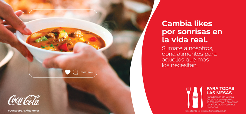 Acción en conjunto de Coca-Cola de Argentina y la ONG Caminos Solidarios