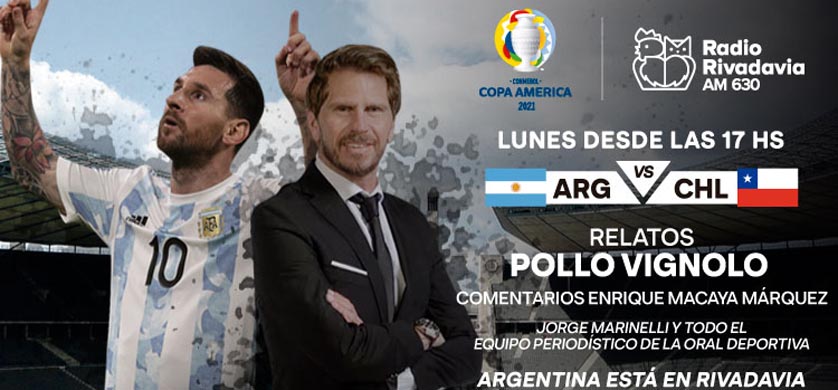 Radio Rivadavia transmite la Copa América
